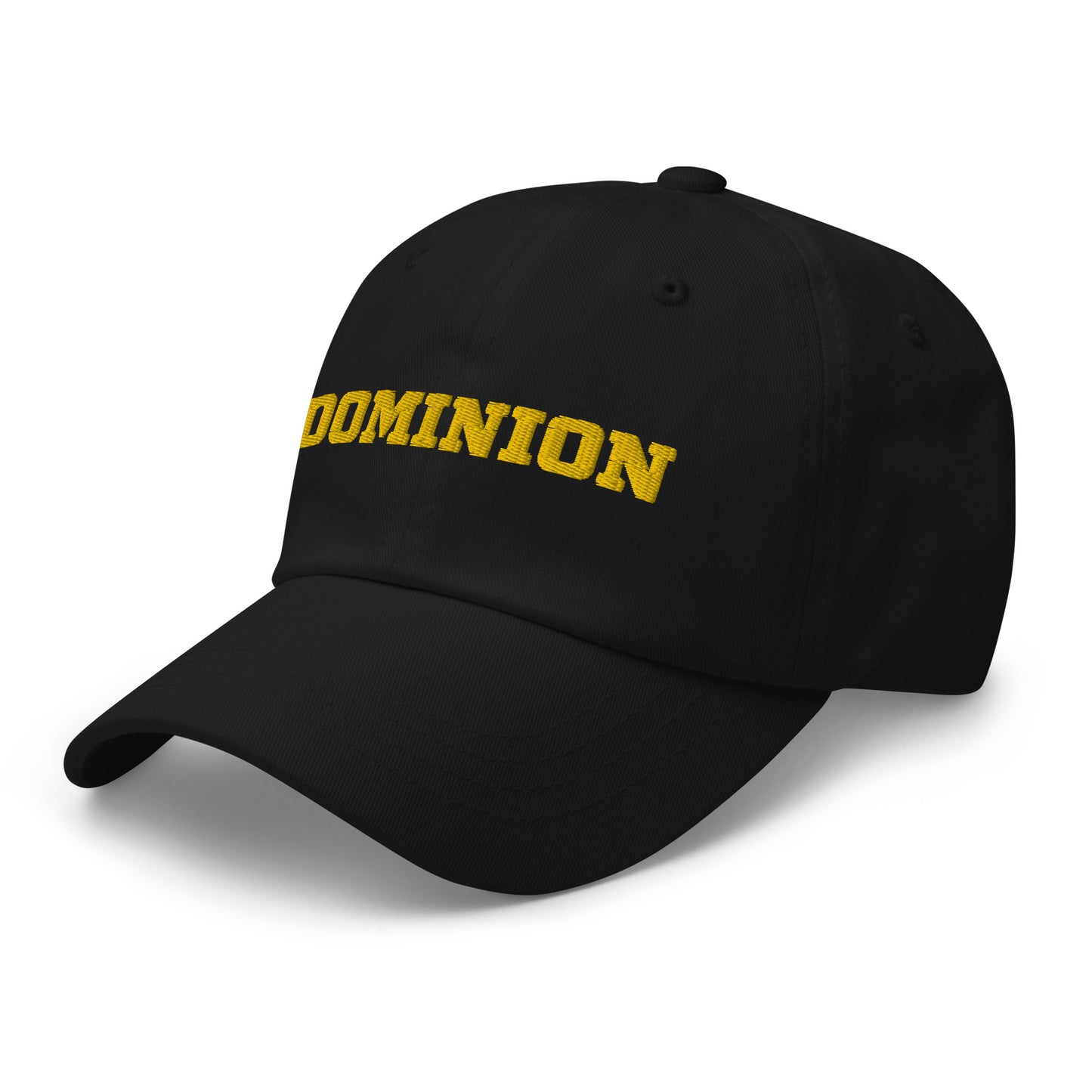 Embroidered Dominion Network Gold Dad hat