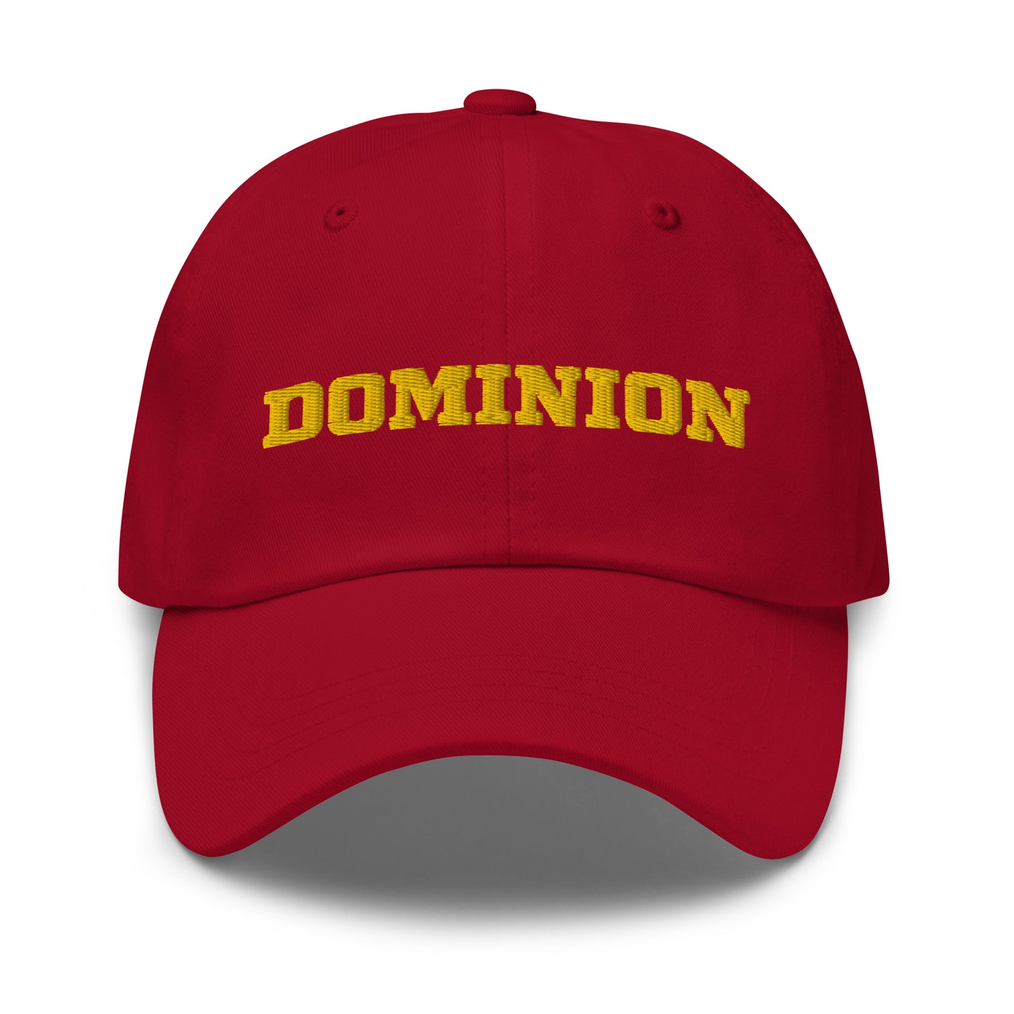 Embroidered Dominion Network Gold Dad hat
