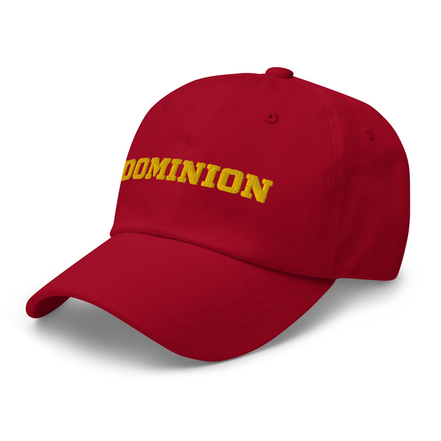 Embroidered Dominion Network Gold Dad hat
