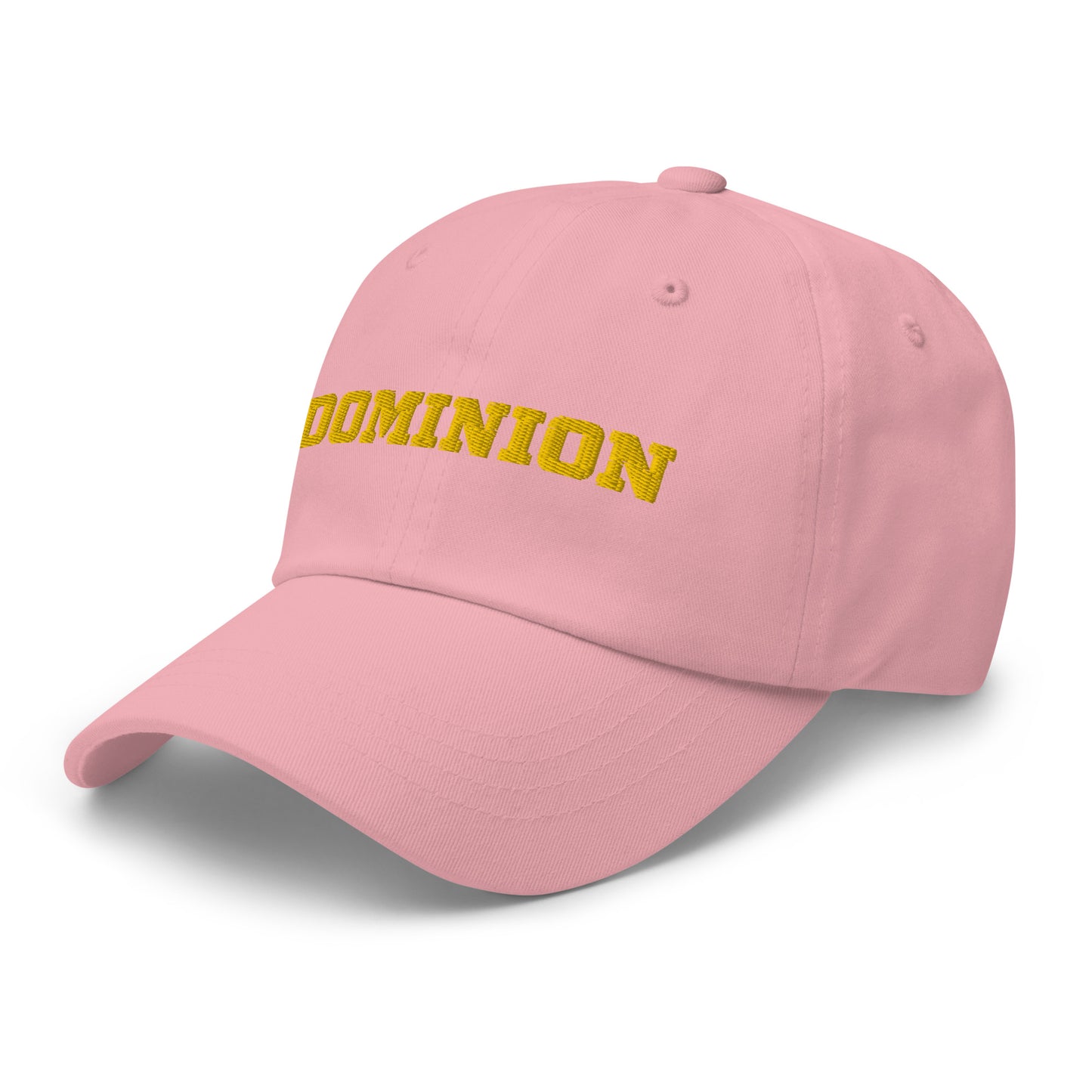 Embroidered Dominion Network Gold Dad hat