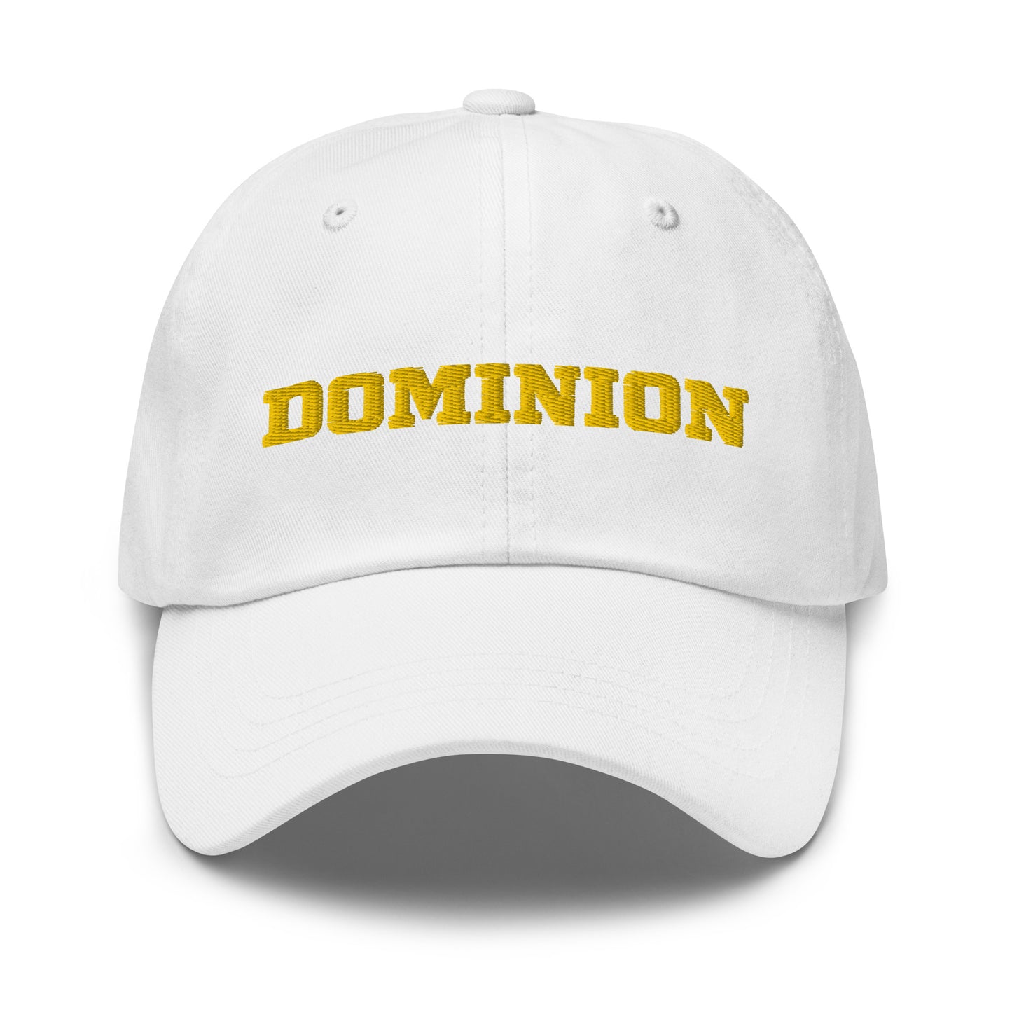 Embroidered Dominion Network Gold Dad hat
