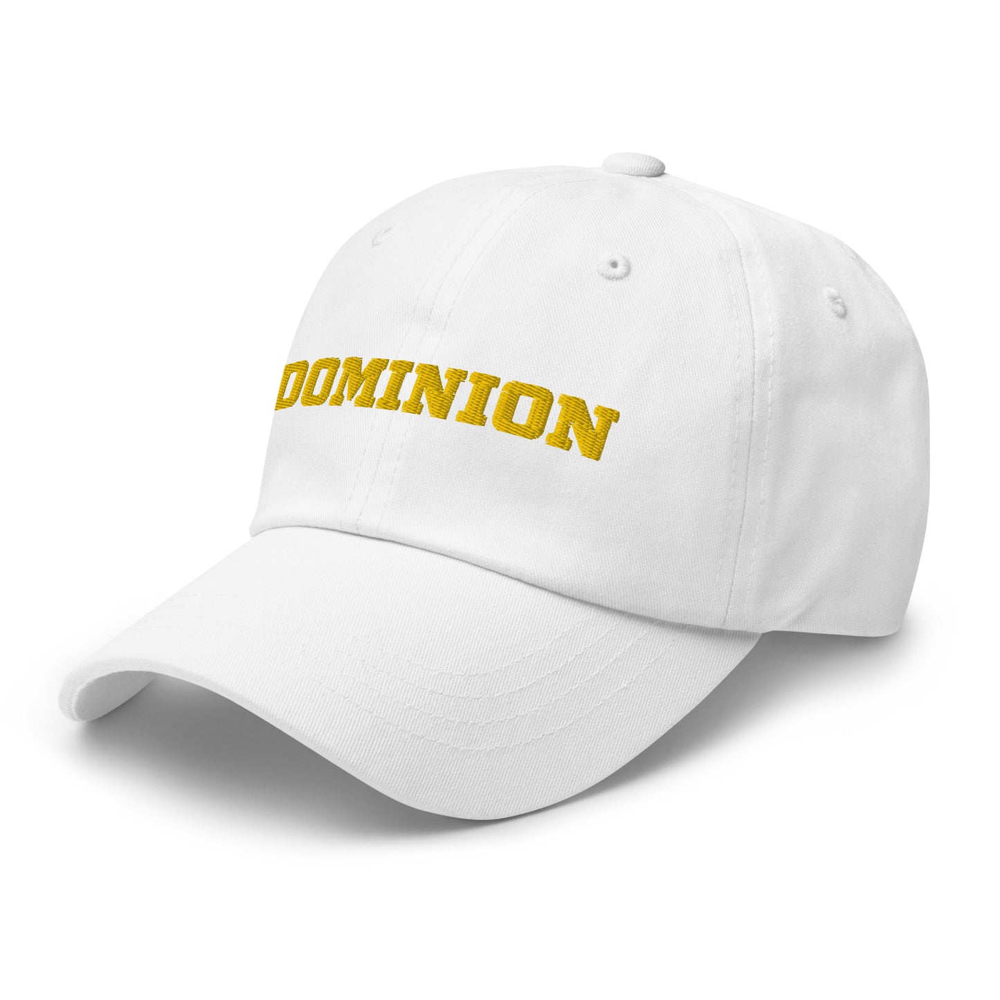 Embroidered Dominion Network Gold Dad hat
